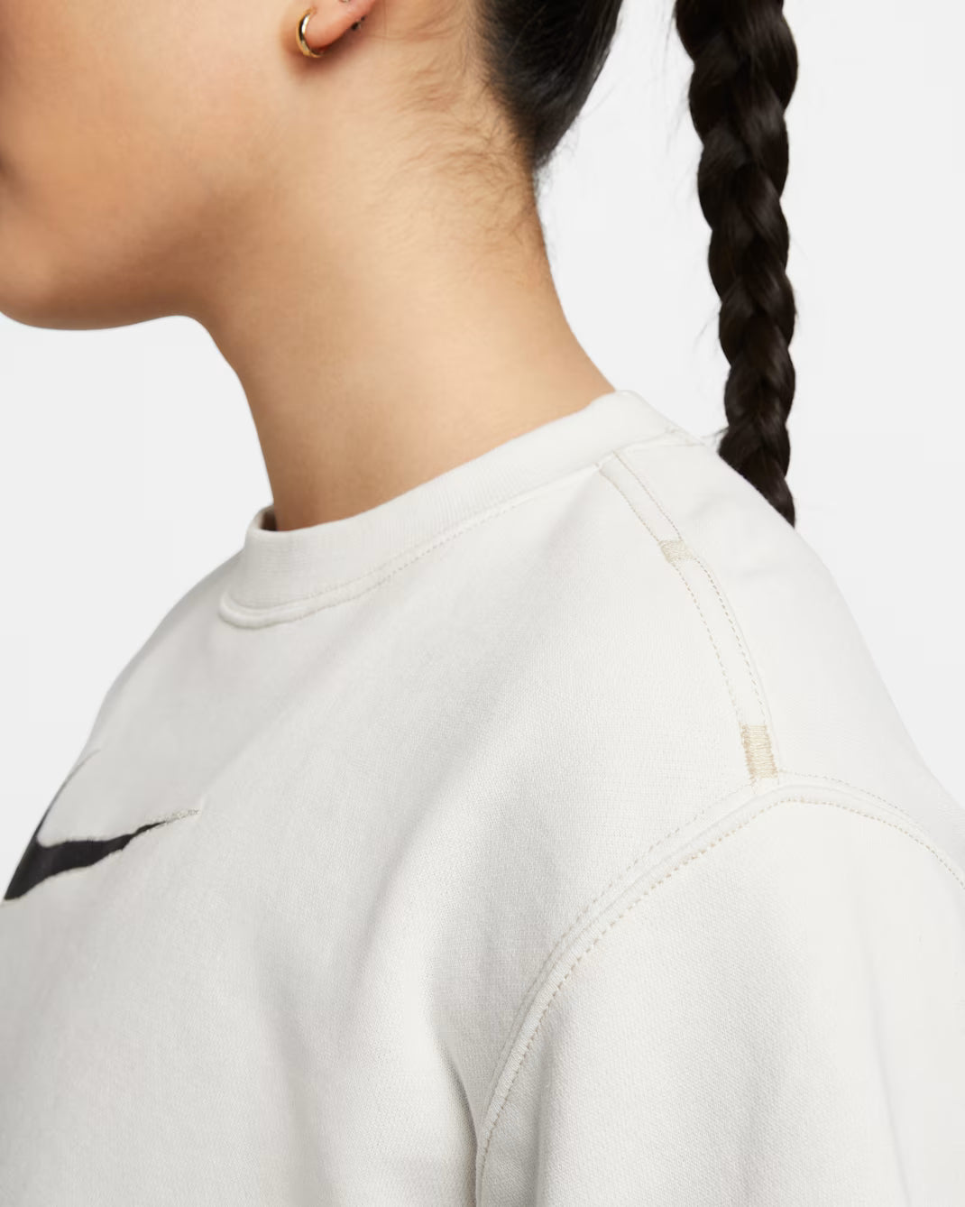 Nike Sportswear Women's Swoosh Fleece Short-Sleeve Crop Top