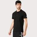 Adidas Solid Plain T-Shirt Black