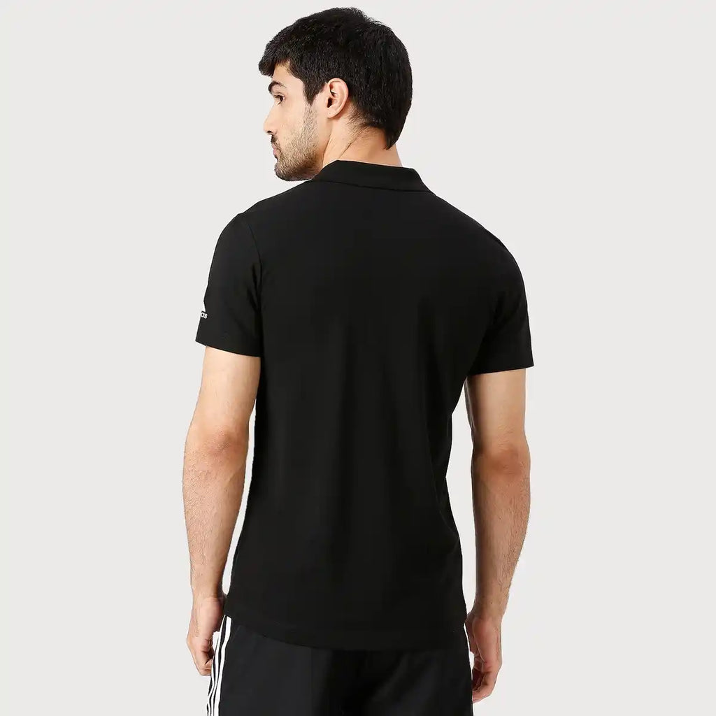 Adidas Solid Plain T-Shirt Black