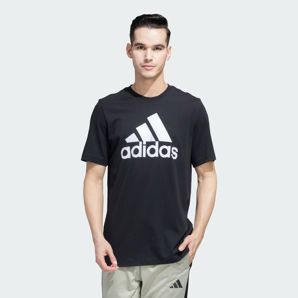 Adidas Logo Print T-Shirt Blue
