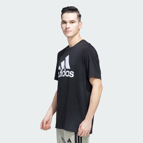 Adidas Logo Print T-Shirt Blue