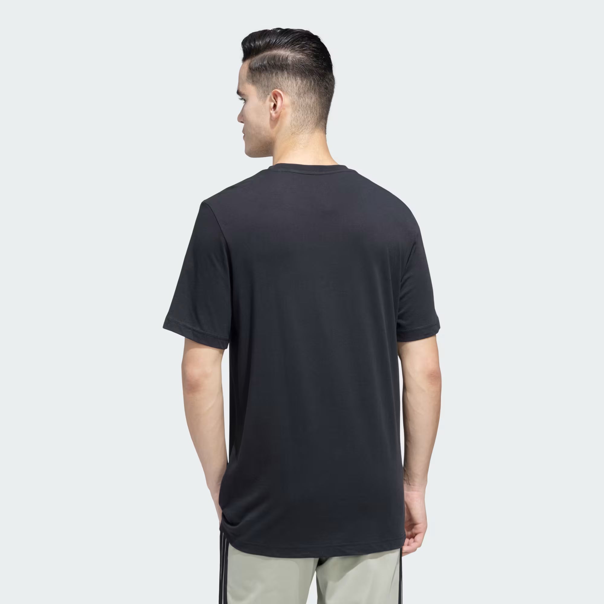 Adidas Logo Print T-Shirt Blue