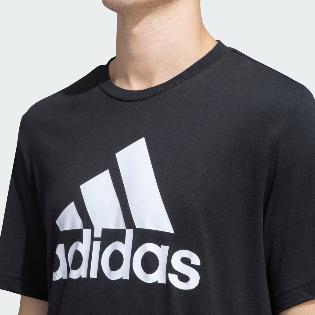 Adidas Logo Print T-Shirt Blue