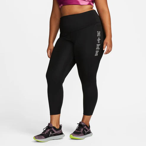 Nike Dri-FIT Fast Women's Plus Size Mid-Rise 7/8 Running Tights