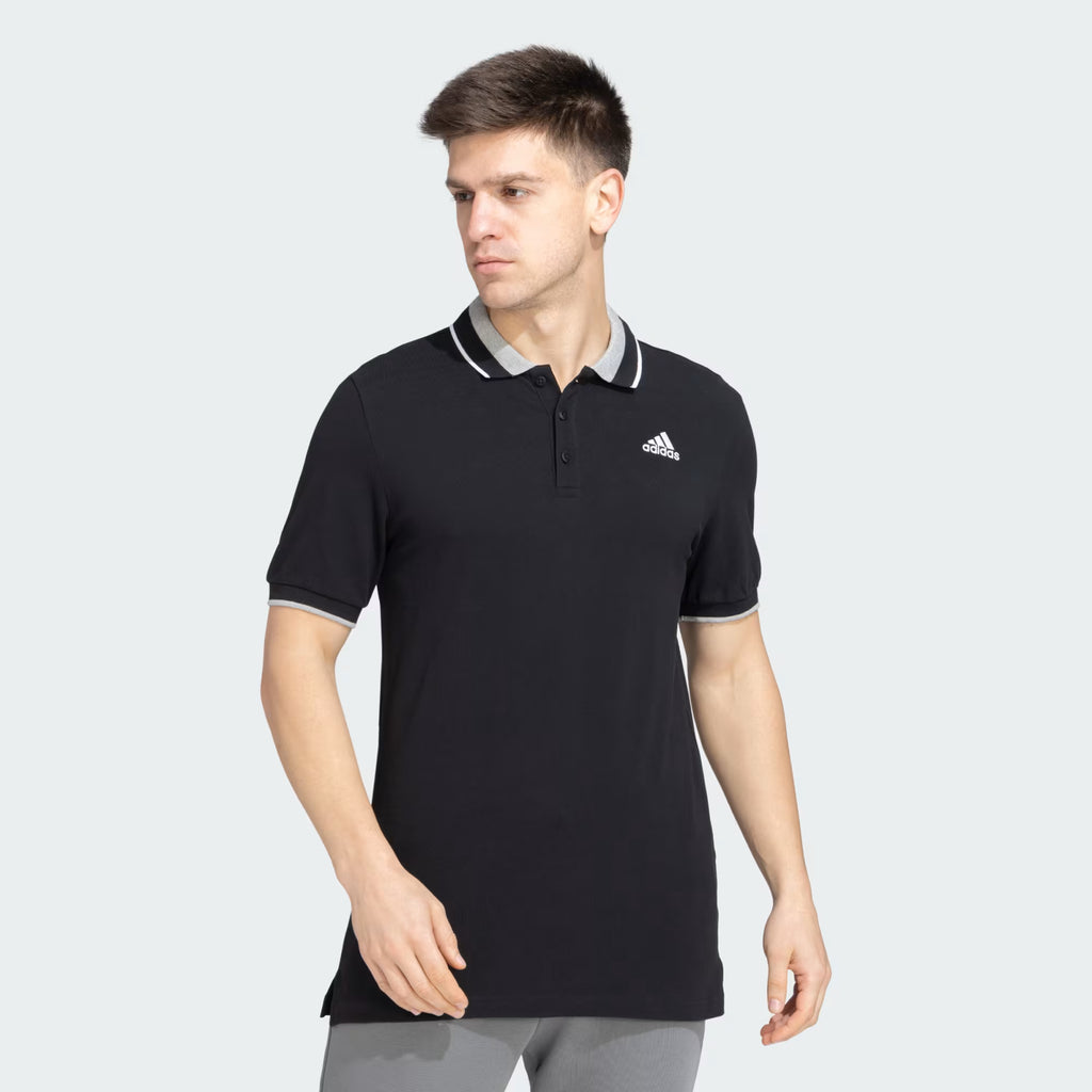 Adidas Polo T-Shirt Black