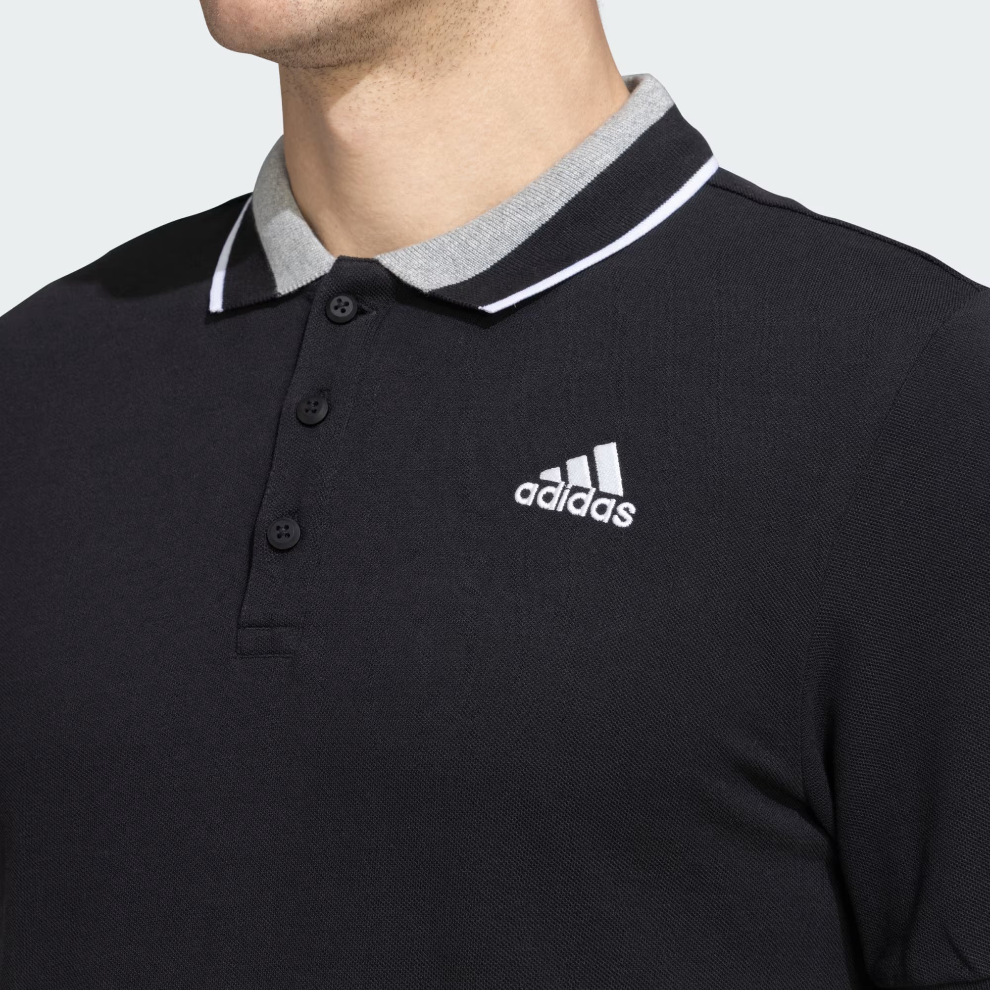 Adidas Polo T-Shirt Black