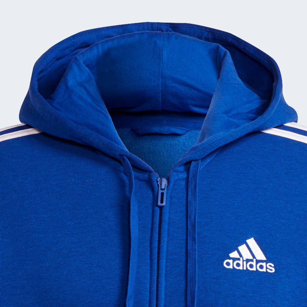 Adidas Men Hooded Full Sleeves Striped T-Shirt