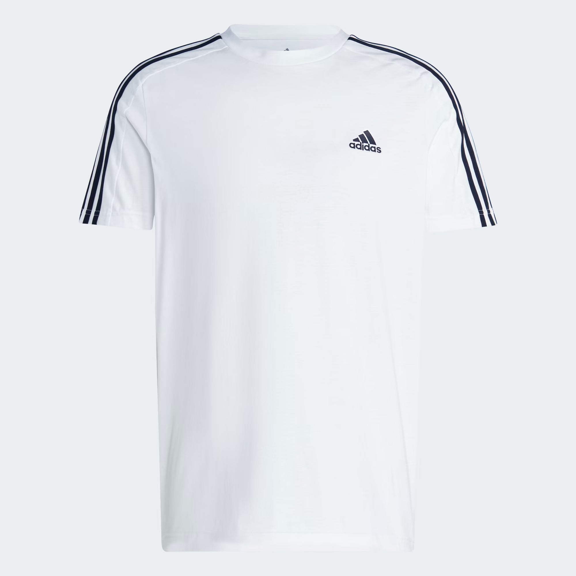 Adidas Solid Plain T-Shirt White
