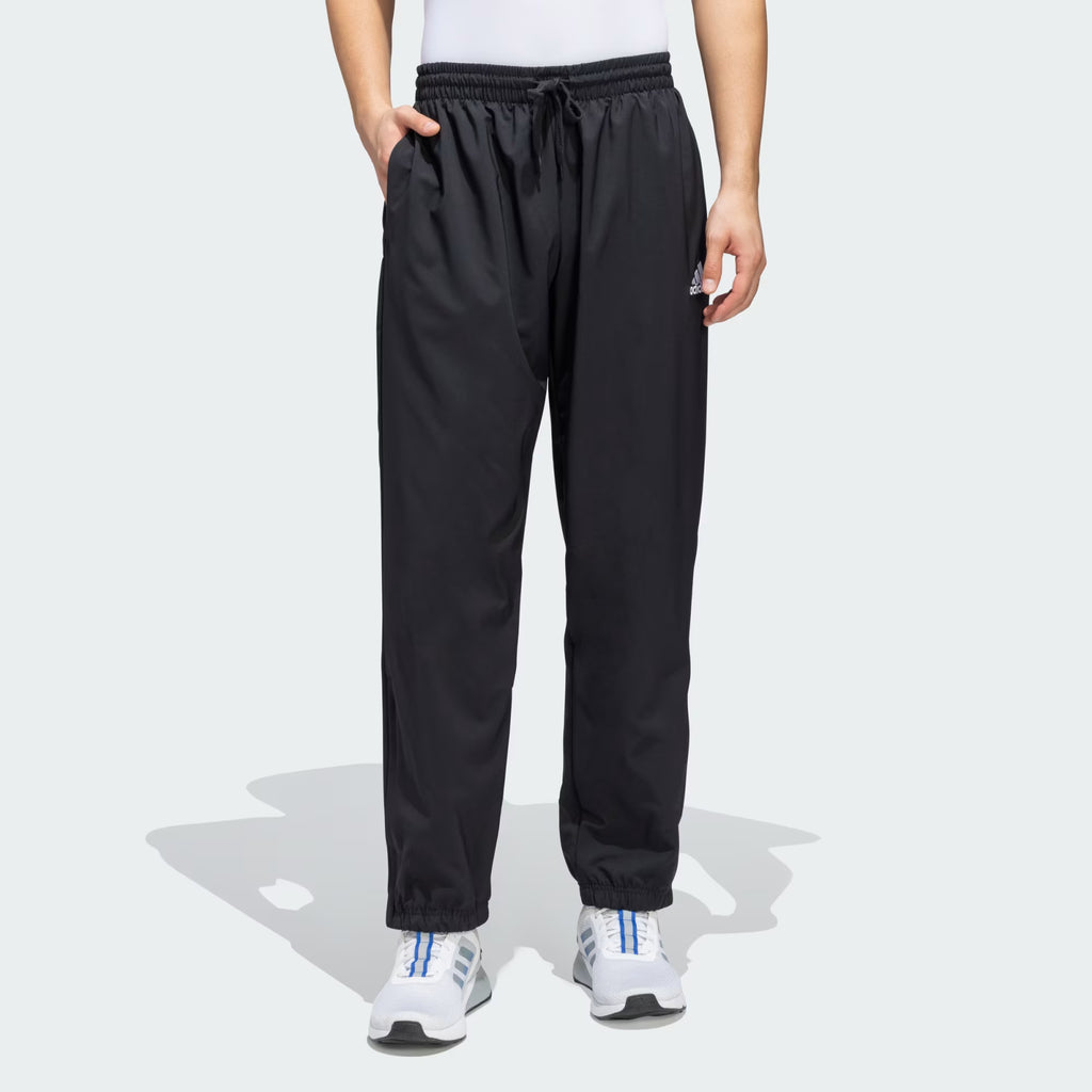 Adidas Poly Cotton Solid Trackpants for Men