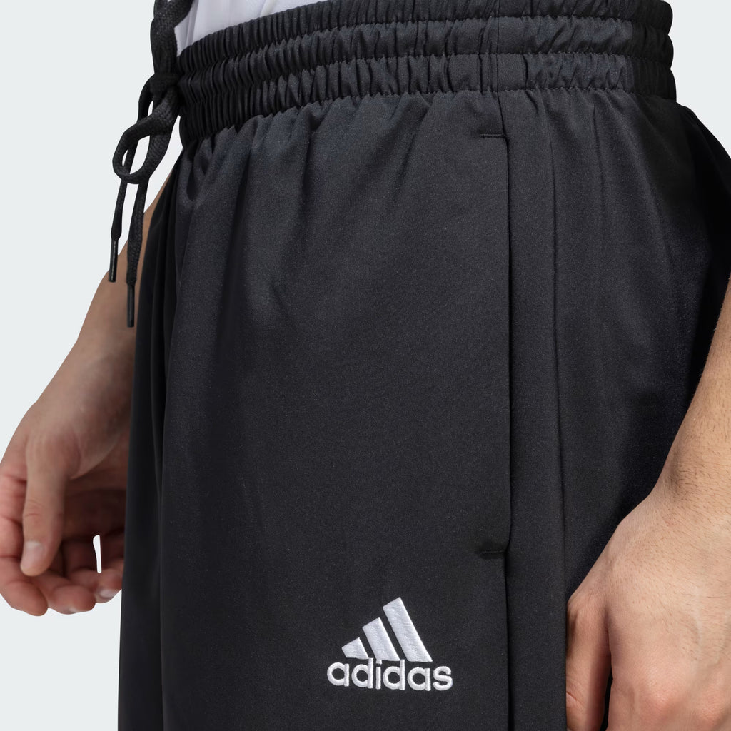 Adidas Poly Cotton Solid Trackpants for Men