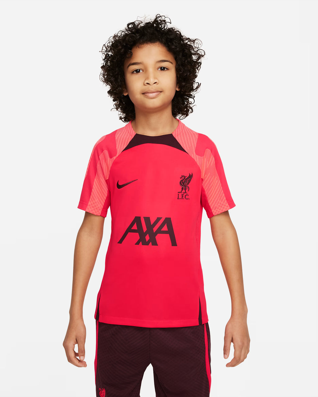 Nike Junior Liverpool FC Strike Dri-FIT Short-Sleeve Training Top