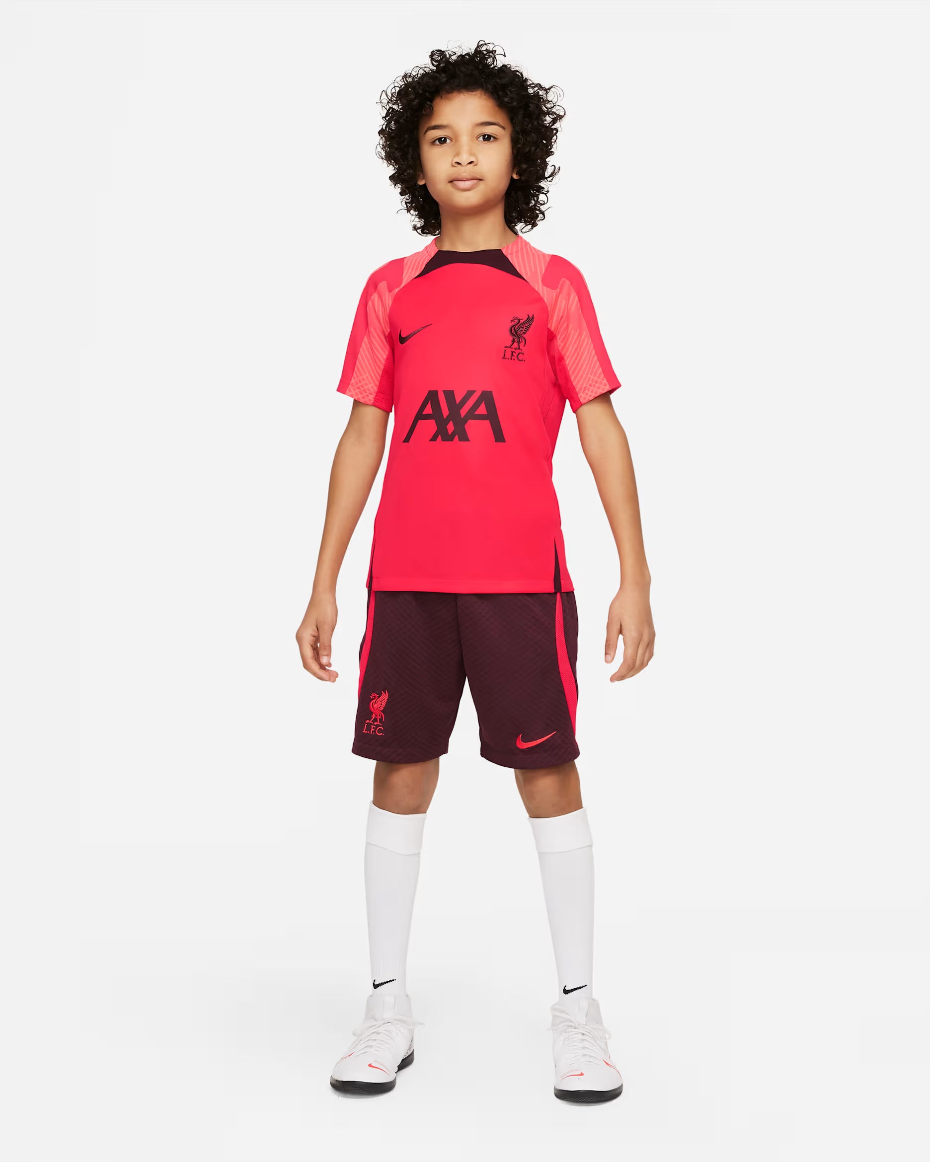 Nike Junior Liverpool FC Strike Dri-FIT Short-Sleeve Training Top