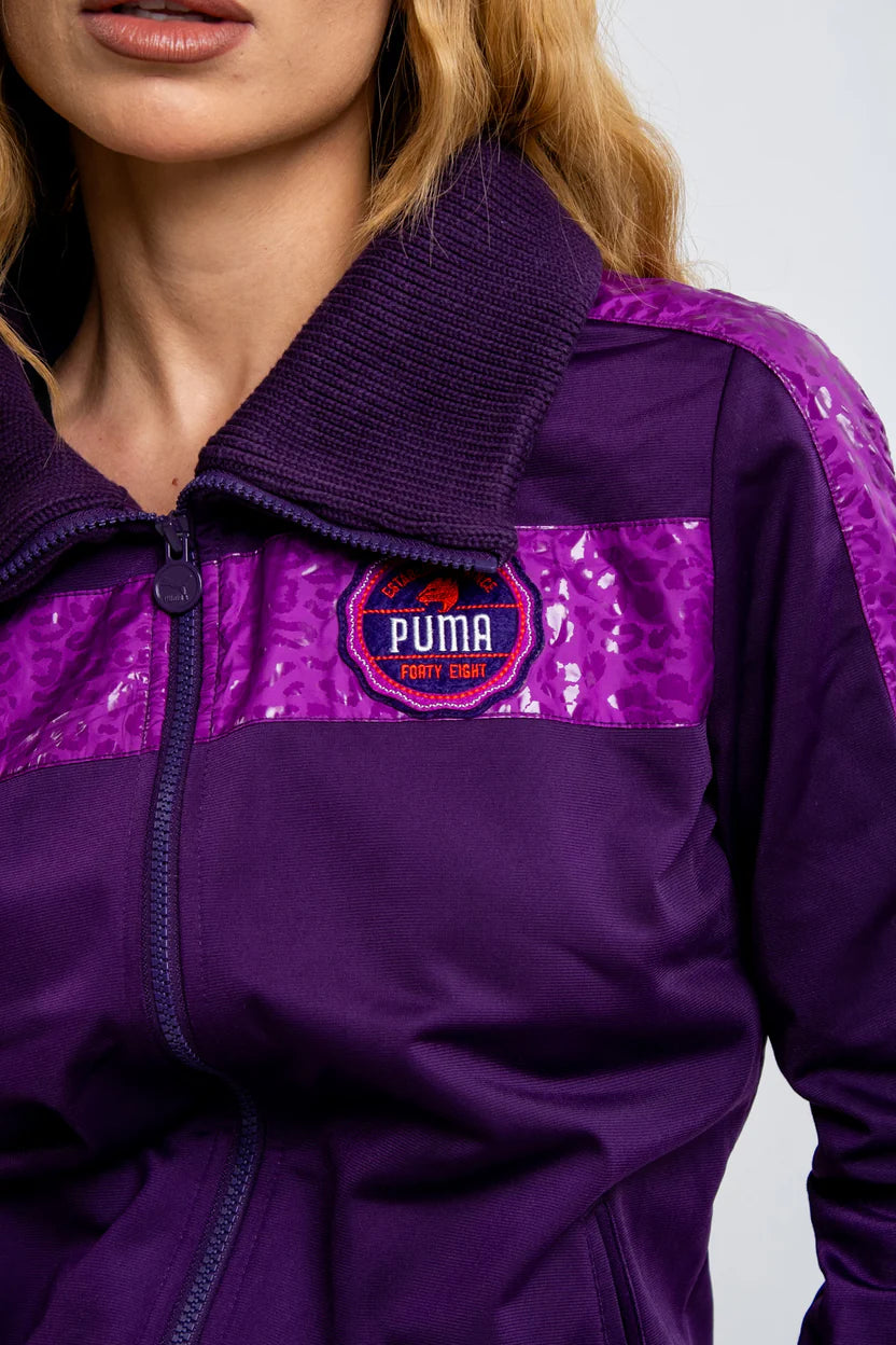 Puma Women's Fabric Mix Track Jacket Black
