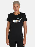 Puma Women's Large Logo Tee in Black
