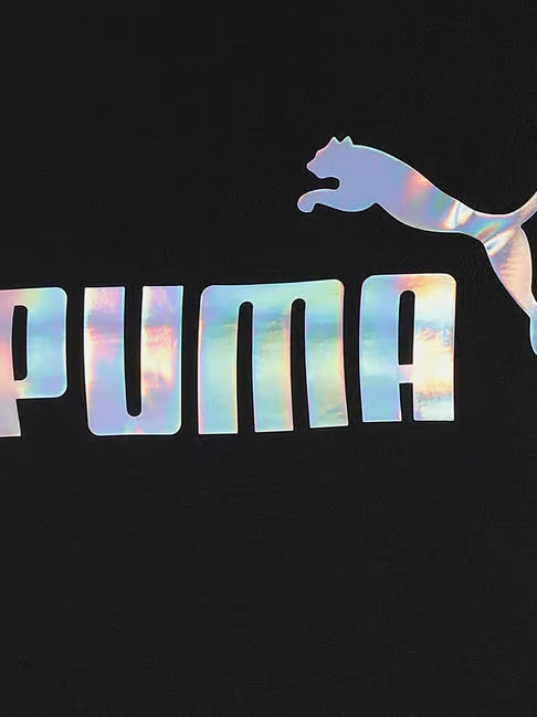 Puma Women's Large Logo Tee in Black