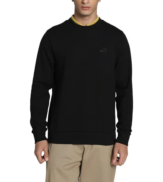 Puma Men's Crew Sweat in Black