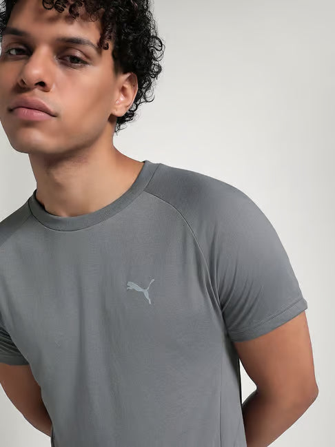 Puma Men's PE Running Short Sleeve Tee Asphalt