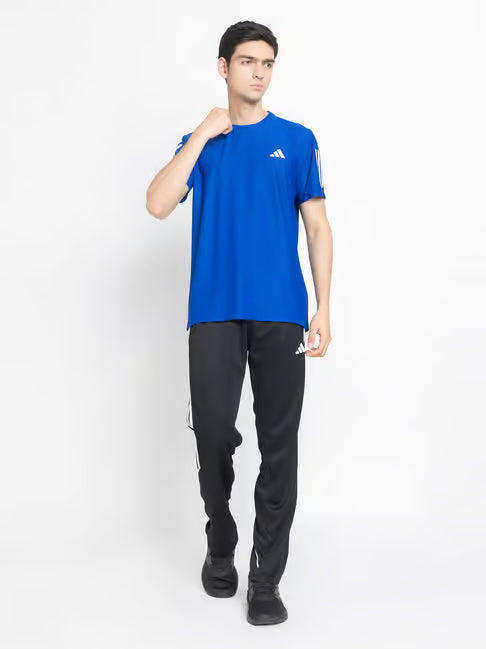 Adidas Solid Plain T-Shirt Blue
