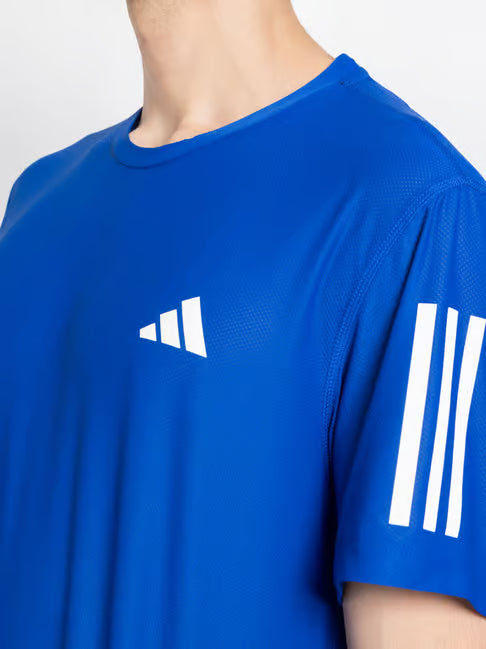 Adidas Solid Plain T-Shirt Blue