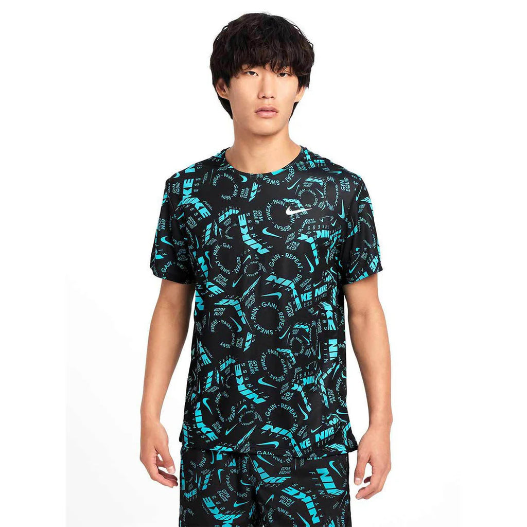 Nike Dri-FIT Miler Top Short-sleeve All-over Print