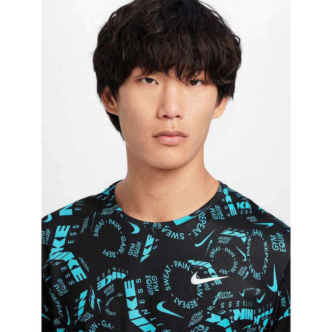 Nike Dri-FIT Miler Top Short-sleeve All-over Print