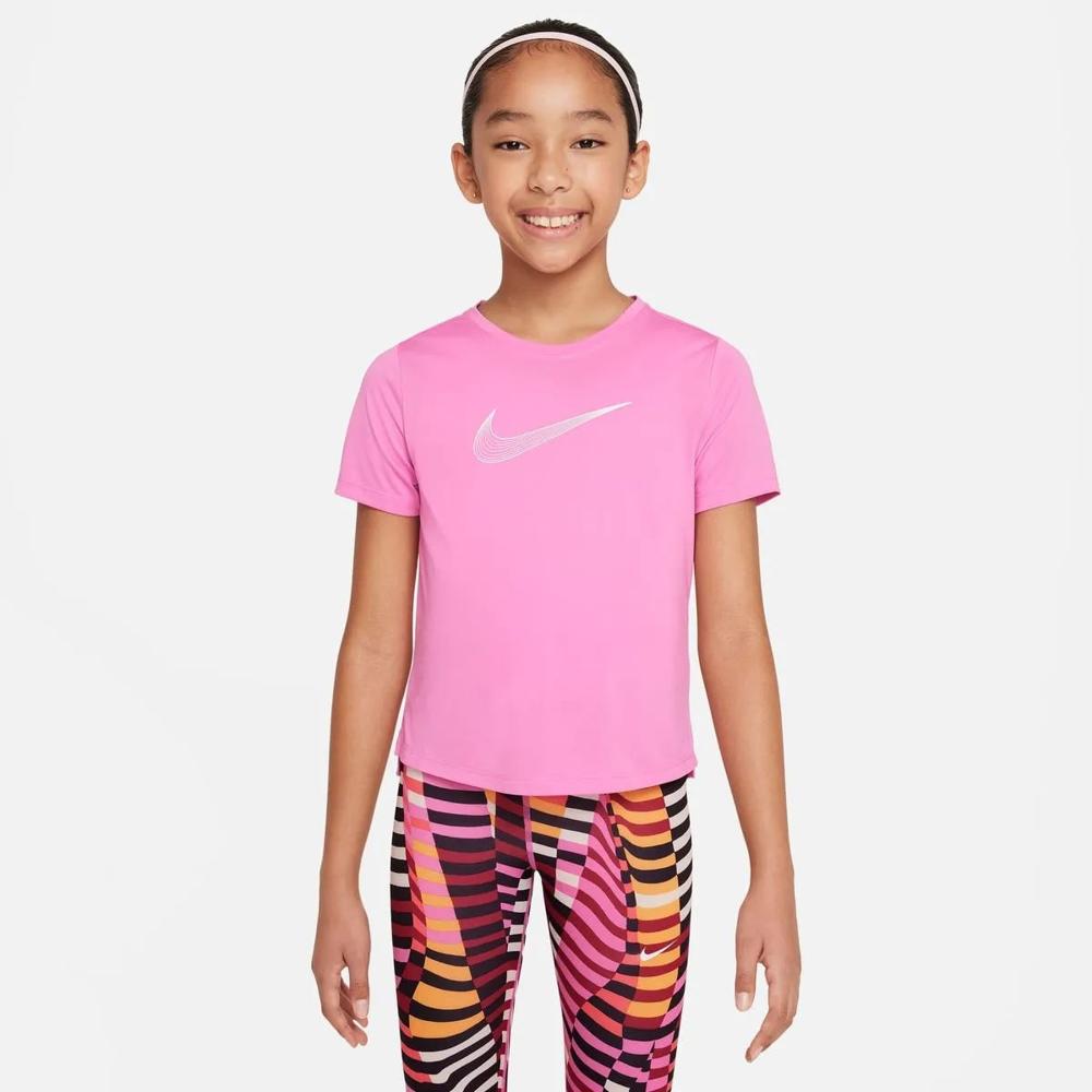 Nike Girls' Dri-FIT One Graphic Short-Sleeve Training Top
