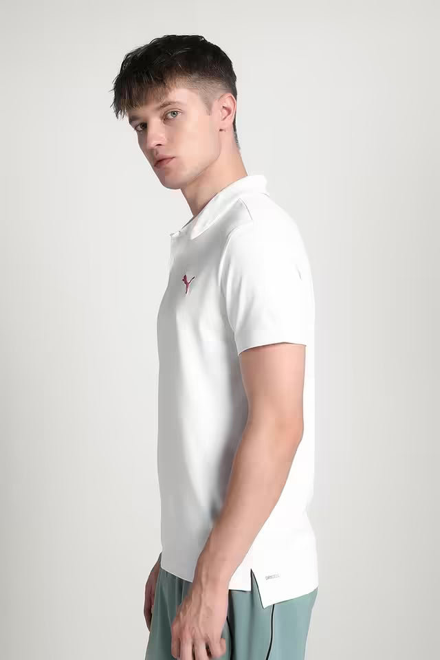 Puma Team Short Sleeve Polo Cream