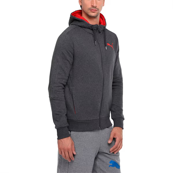 Puma Men's StretchLite Full Zip Hoody - Dark Gray