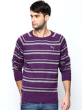 Puma Men's Long Sleeve Striped Wool Sweater