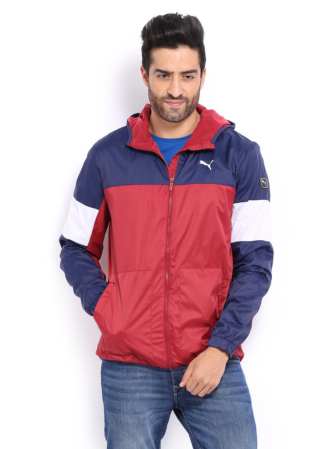 Puma Men's FUN Biking Windbreaker Red-Pea