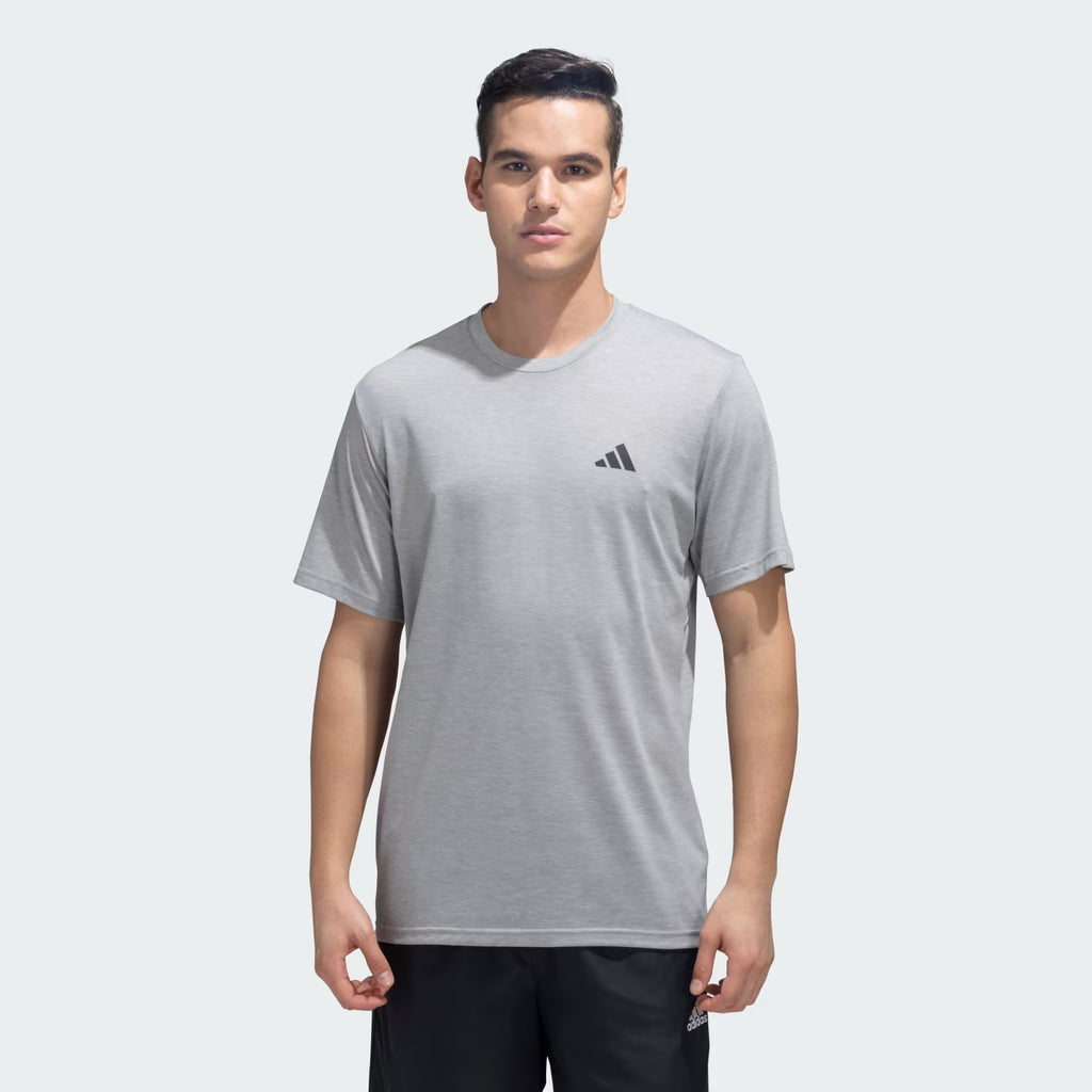 Adidas Logo Print T-Shirt Grey
