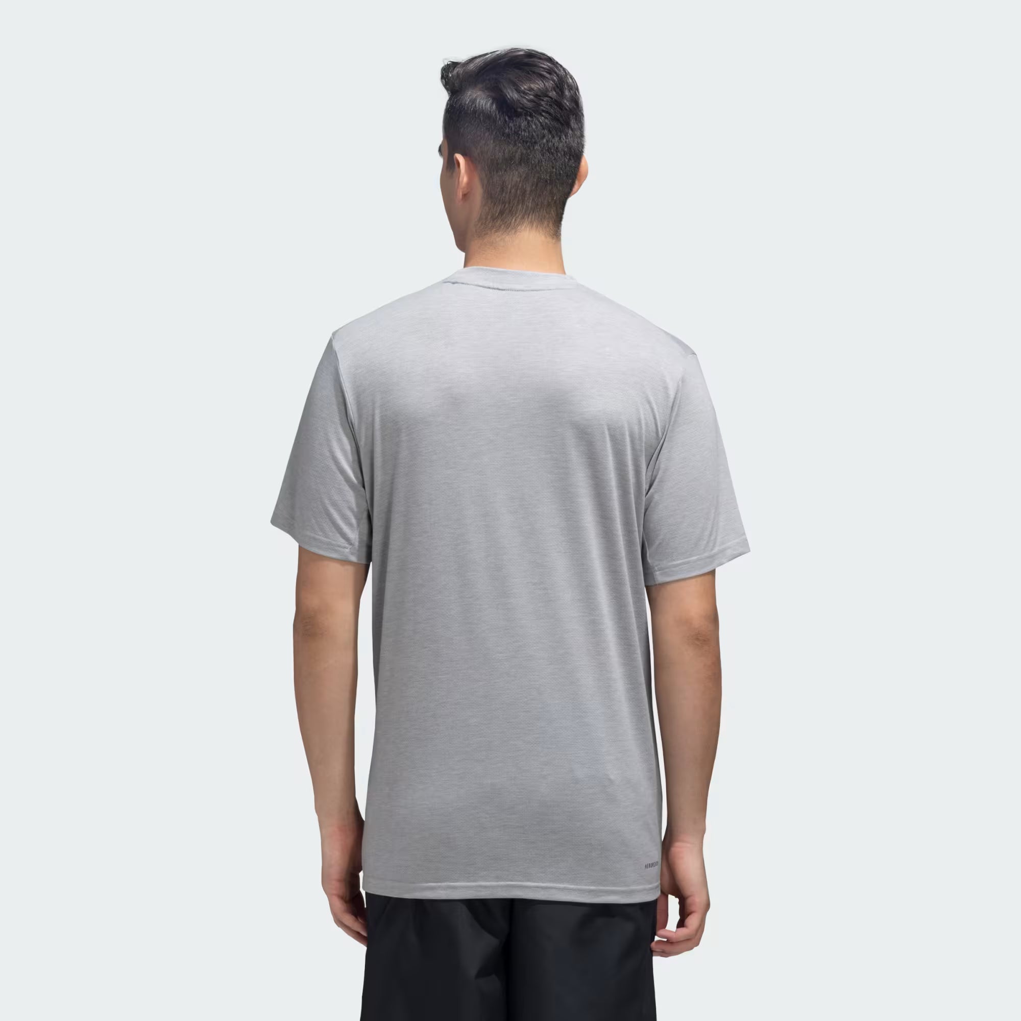 Adidas Logo Print T-Shirt Grey