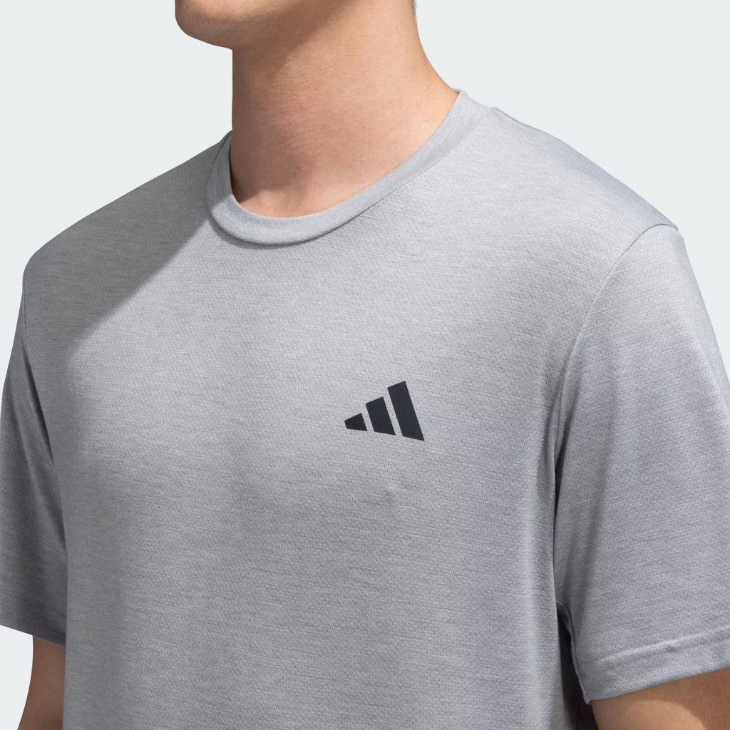Adidas Logo Print T-Shirt Grey