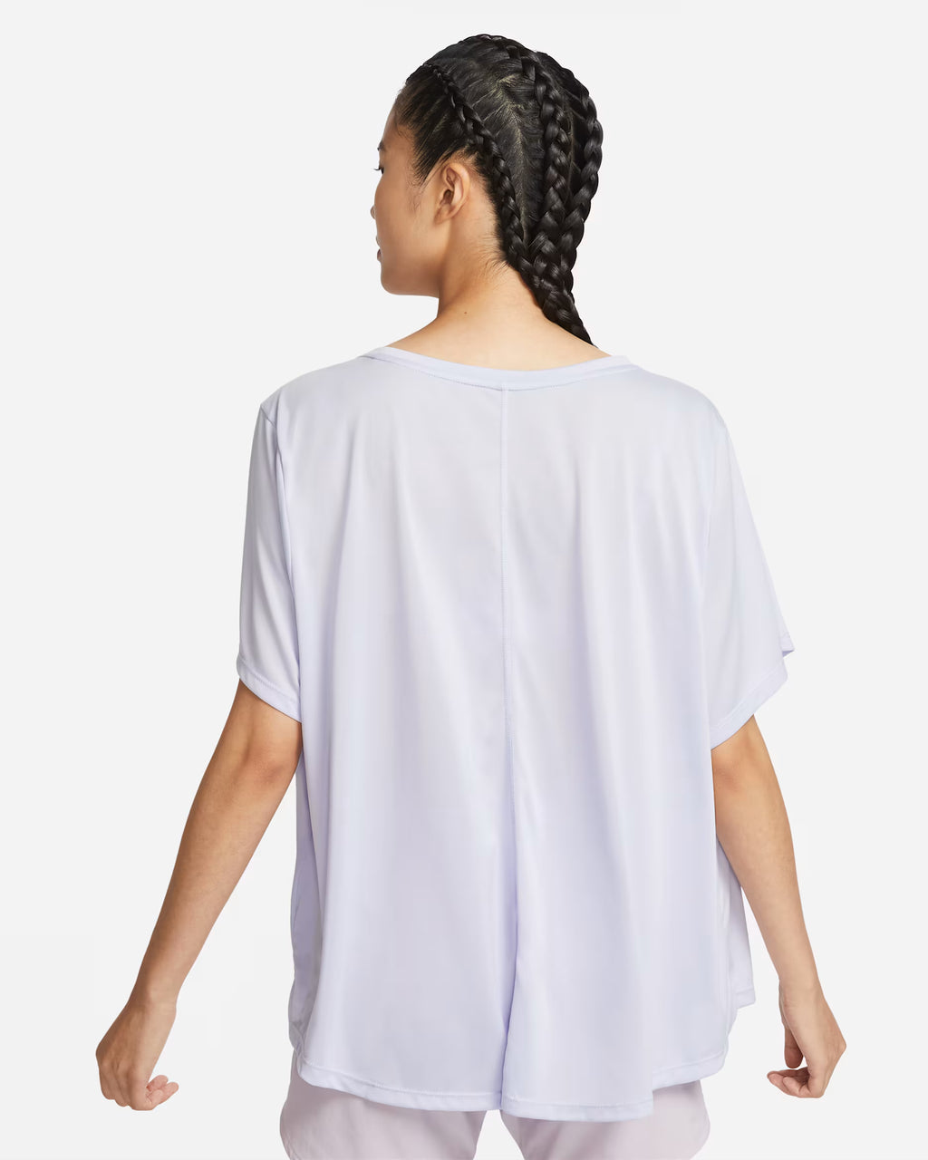 Nike Women's One Dri-FIT Swoosh Heather Short-Sleeve Top