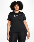 Nike Women's Swoosh Run Short-Sleeve Top Plus Size