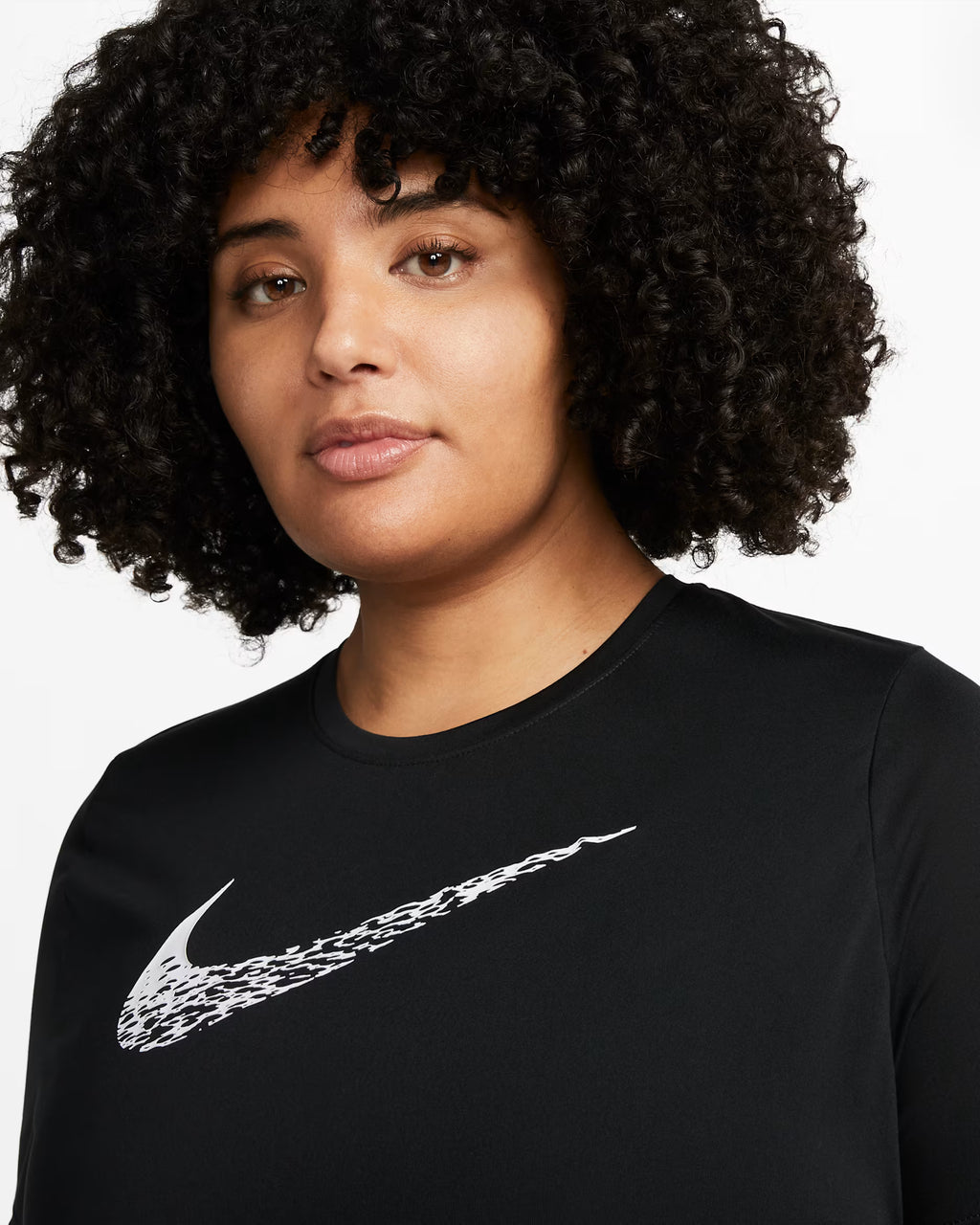 Nike Women's Swoosh Run Short-Sleeve Top Plus Size