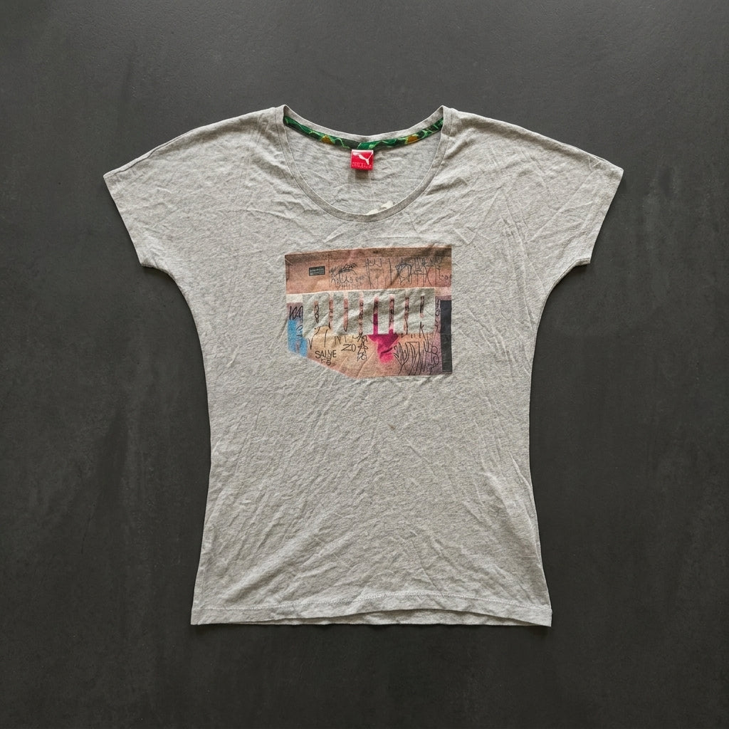 Puma Women's Summer Collab Tee - Light Gray
