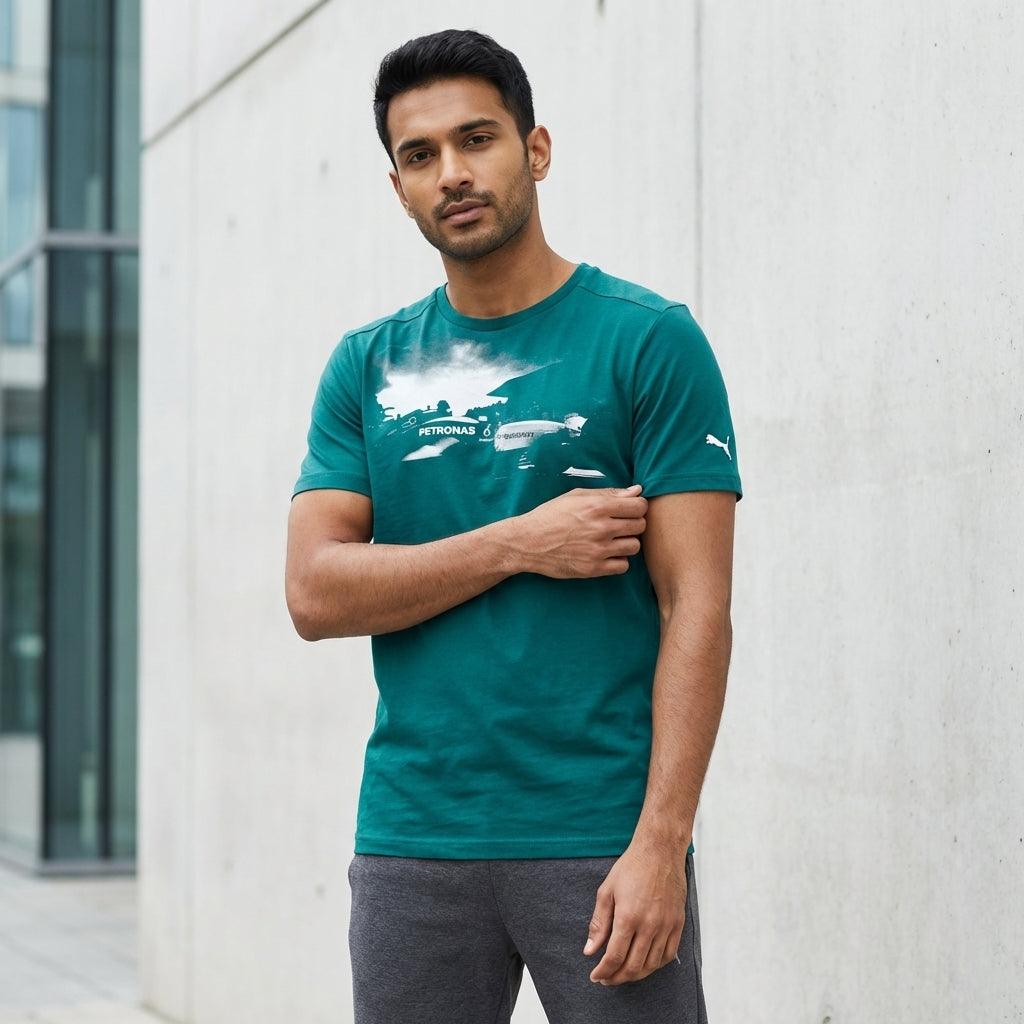 Puma MAMGP Graphic Tee Deep Teal