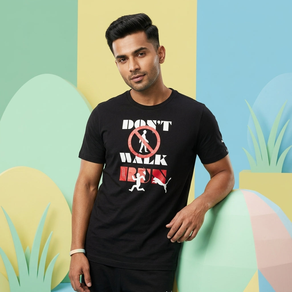 Puma Don't Walk Tee Black