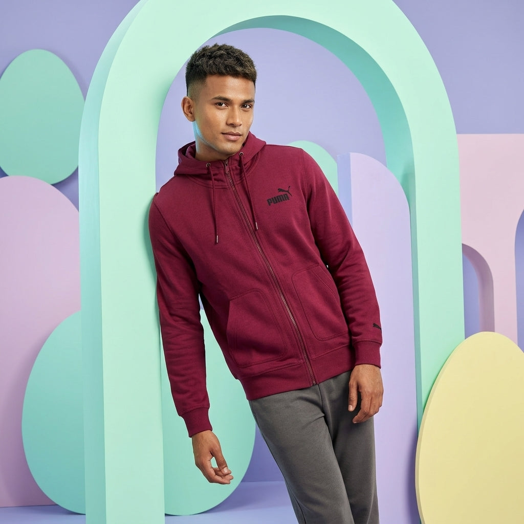Puma Men Teddy Jacket Cordovan