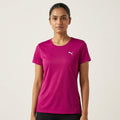 Puma Women's India Active Short Sleeve Tee - Magenta