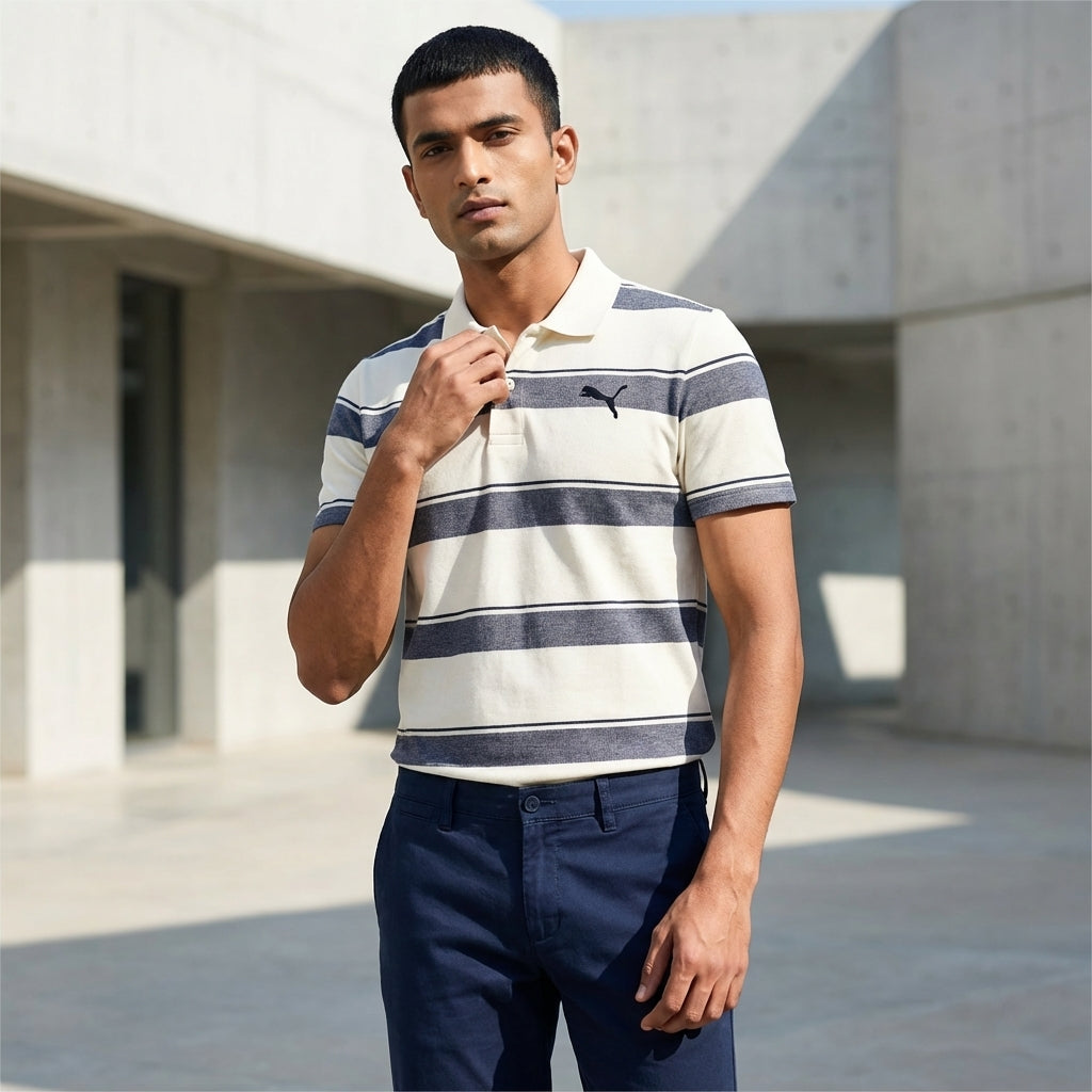 Puma Men's Casual Jacquard Polo