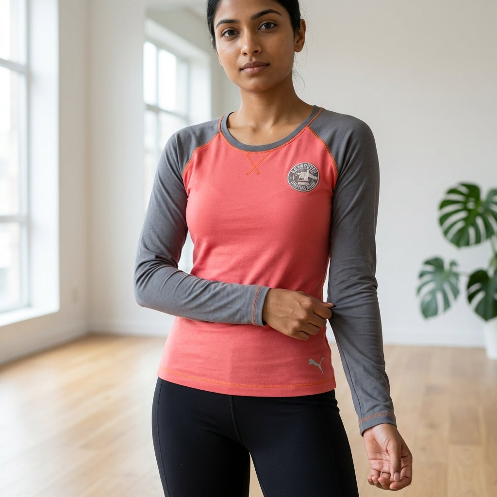Puma Fun Athletics LS Tee Dubarry