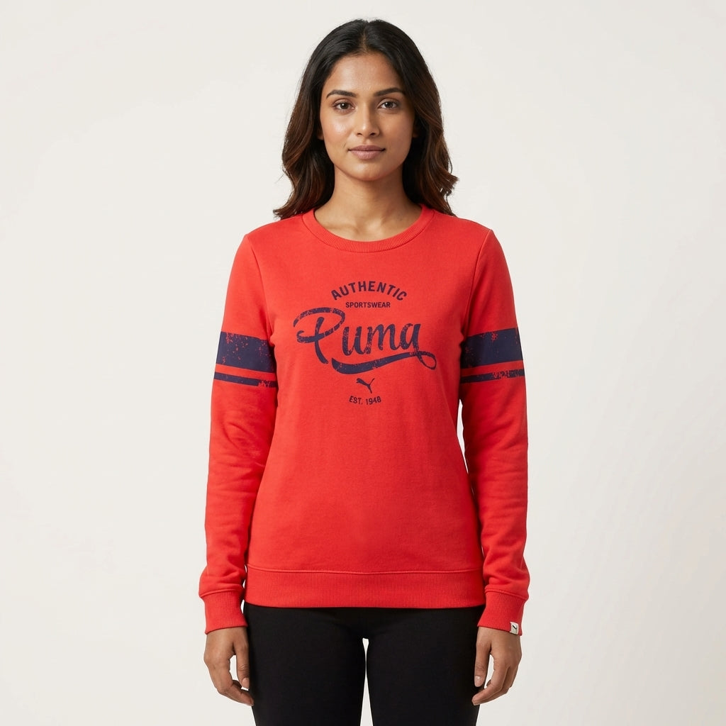 Puma Women's Style Athletic Crew Sweatshirt