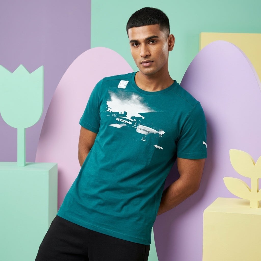 Puma MAMGP Graphic Tee Deep Teal