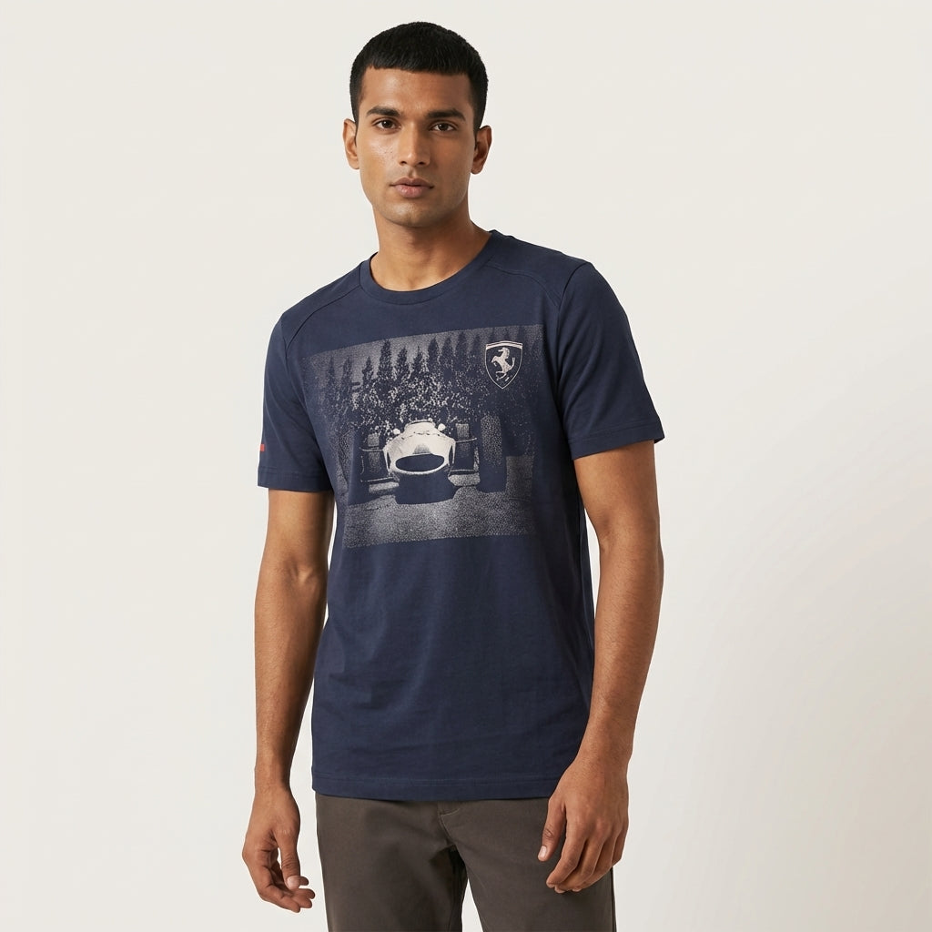 Puma Ferrari Graphic Tee Dress Blue