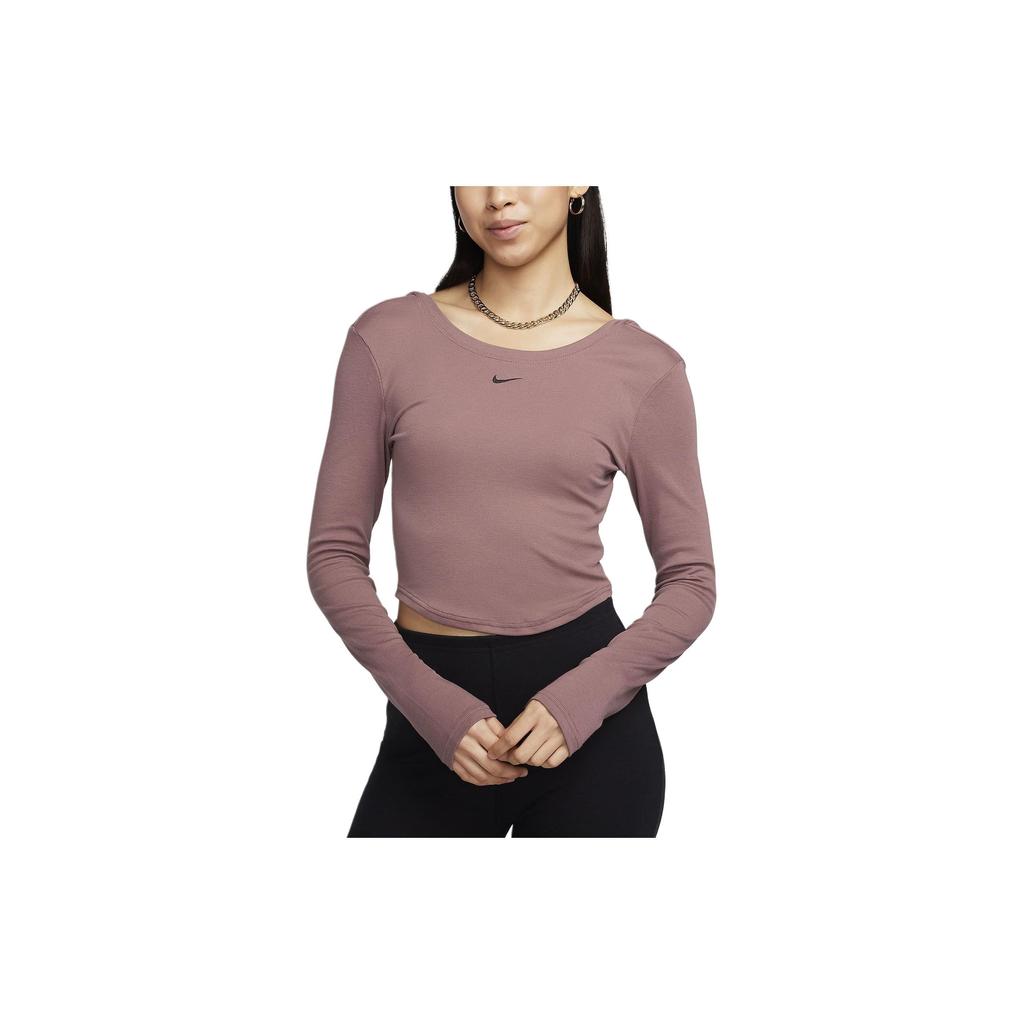 Nike Sportswear Women's Chill Micro Rib Knit Long-Sleeve Top