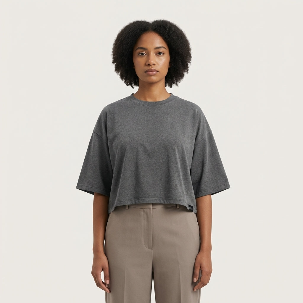 Puma Women's Cropped Crew Neck T-Shirt
