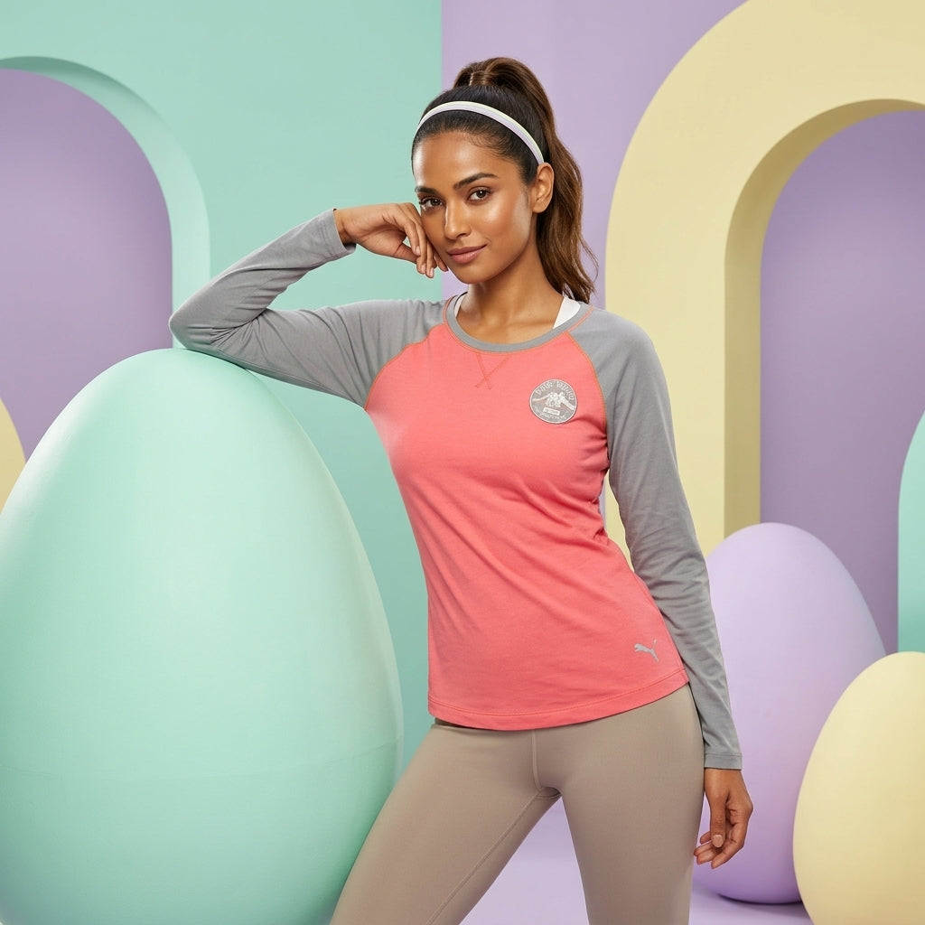 Puma Fun Athletics LS Tee Dubarry