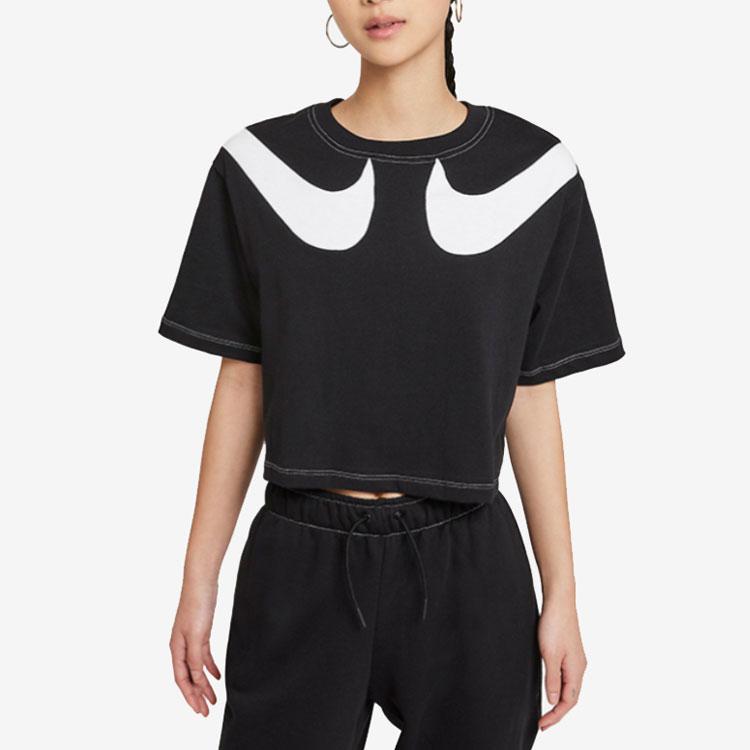 Nike Sportswear Women's Swoosh Graphic Cropped Short-Sleeve T-Shirt